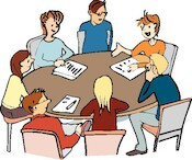 Jugendliche besprechen (eps) © Kassing